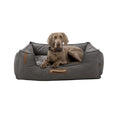 Bild in Galerie-Betrachter laden, Das Hundebett Föhr besticht durch seine robuste Canvas-Haptik und das fest integrierte Kissen für maximalen Komfort.