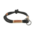 Bild in Galerie-Betrachter laden, Hergestellt aus rund gewebtem Tau, ermöglicht das BE NORDIC Zug-Stopp-Halsband sand/schwarz eine stufenlose Anpassung für Halsumfang und Zugbegrenzung durch Knoten.