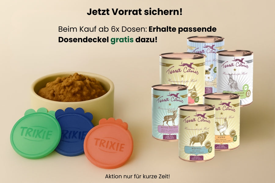 dogadore Aktion Hundefutter Dosen ab 6 Stück gratis erhalt passender Dosendeckel