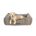 Bild in Galerie-Betrachter laden, Das Hundebett Gano bietet mit seinem weichen Möbelstoff und der Schaumstoffflocken-Füllung den ultimativen Komfort.