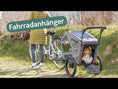 Video in Galerie-Betrachter laden und wiedergeben, Fahrrad-Anhänger für grosse Hunde Trixie