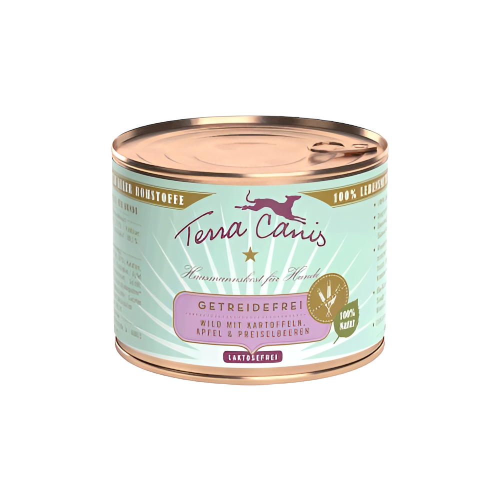 Terra Canis getreidefrei - Wild m. Kartoffel, Apfel & Preiselbeeren 200g