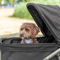 Bild in Galerie-Betrachter laden, Der Buggy für Hunde in schwarz von Trixie ist die perfekte Lösung, wenn dein Vierbeiner nicht mehr so lange laufen kann oder sich unterwegs eine Pause wünscht.

