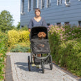 Bild in Galerie-Betrachter laden, Der Buggy für Hunde in schwarz von Trixie ist die perfekte Lösung, wenn dein Vierbeiner nicht mehr so lange laufen kann oder sich unterwegs eine Pause wünscht.

