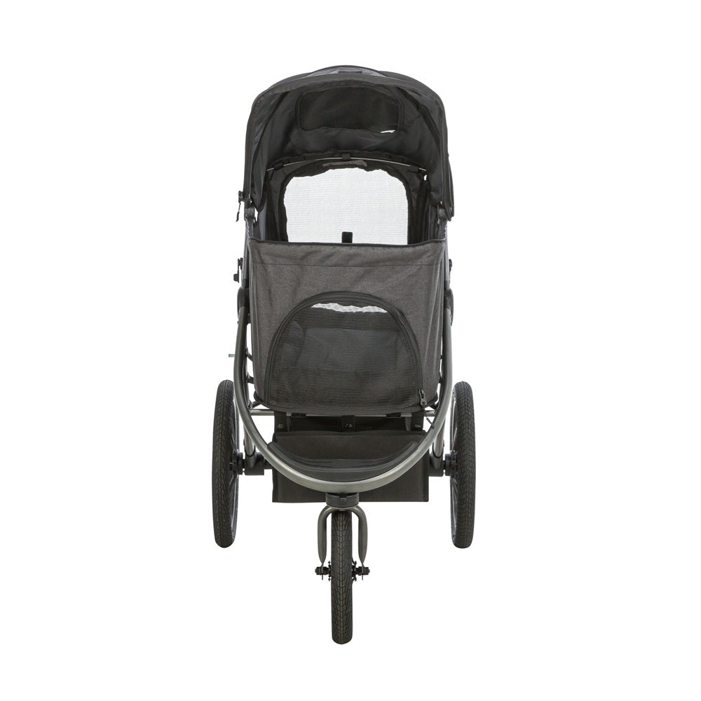 Der Buggy für Hunde in schwarz von Trixie ist die perfekte Lösung, wenn dein Vierbeiner nicht mehr so lange laufen kann oder sich unterwegs eine Pause wünscht.