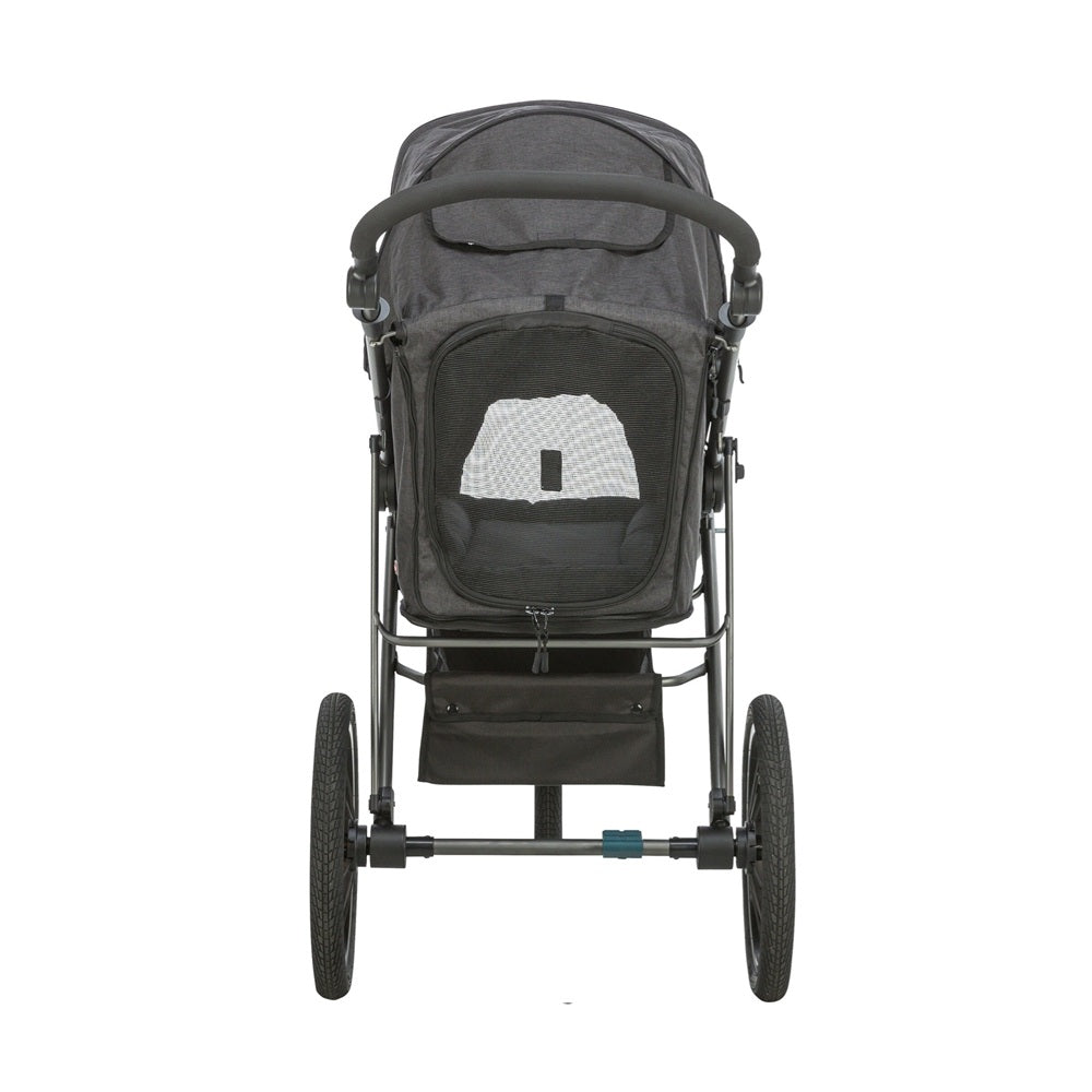 Der Buggy für Hunde in schwarz von Trixie ist die perfekte Lösung, wenn dein Vierbeiner nicht mehr so lange laufen kann oder sich unterwegs eine Pause wünscht.