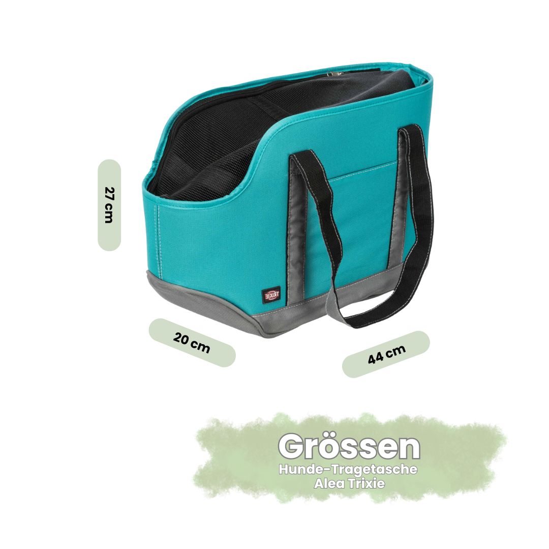 Die Hunde-Tragetasche Alea von Trixie ist ideal für Besitzer kleiner Hunde, die eine praktische Transportmöglichkeit suchen. Mit hoher Formstabilität vermittelt sie deinem Hund ein sicheres Gefühl, damit er sich unterwegs entspannt und wohlfühlt. Eine integrierte Kurzleine sorgt für zusätzliche Sicherheit, damit dein Liebling nicht herausspringen kann. Die praktischen Aussentaschen ermöglichen es dir, wichtiges Zubehör jederzeit griffbereit zu haben, während ihr gemeinsam eure Abenteuer geniesst.