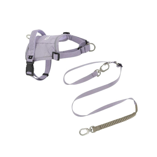Das HiDream™ Geschirr-Spaziergang-Set Valley in Flieder kombiniert alles, was du dafür brauchst: ein&nbsp;ergonomisches Hundegeschirr, das den Halsbereich schont und Ziehen verhindert, sowie eine vielseitige Hundeleine, die du flexibel in der Hand oder bequem um die Hüfte tragen kannst (Verstellbare Länge: 114-143cm).