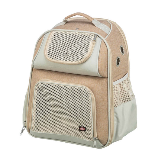 Der Rucksack sorgt mit seinen Netzeinsätzen für perfekte Luftzirkulation, während die gepolsterte Bodenplatte in Lammfell-Optik für zusätzliche Bequemlichkeit sorgt. 