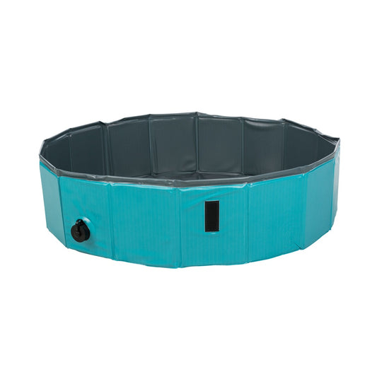 Der Hundepool blau von Trixie macht genau das möglich! Dank robuster MDF-Wände und einem rutschfesten Boden ist der Badespass sicher und bequem.